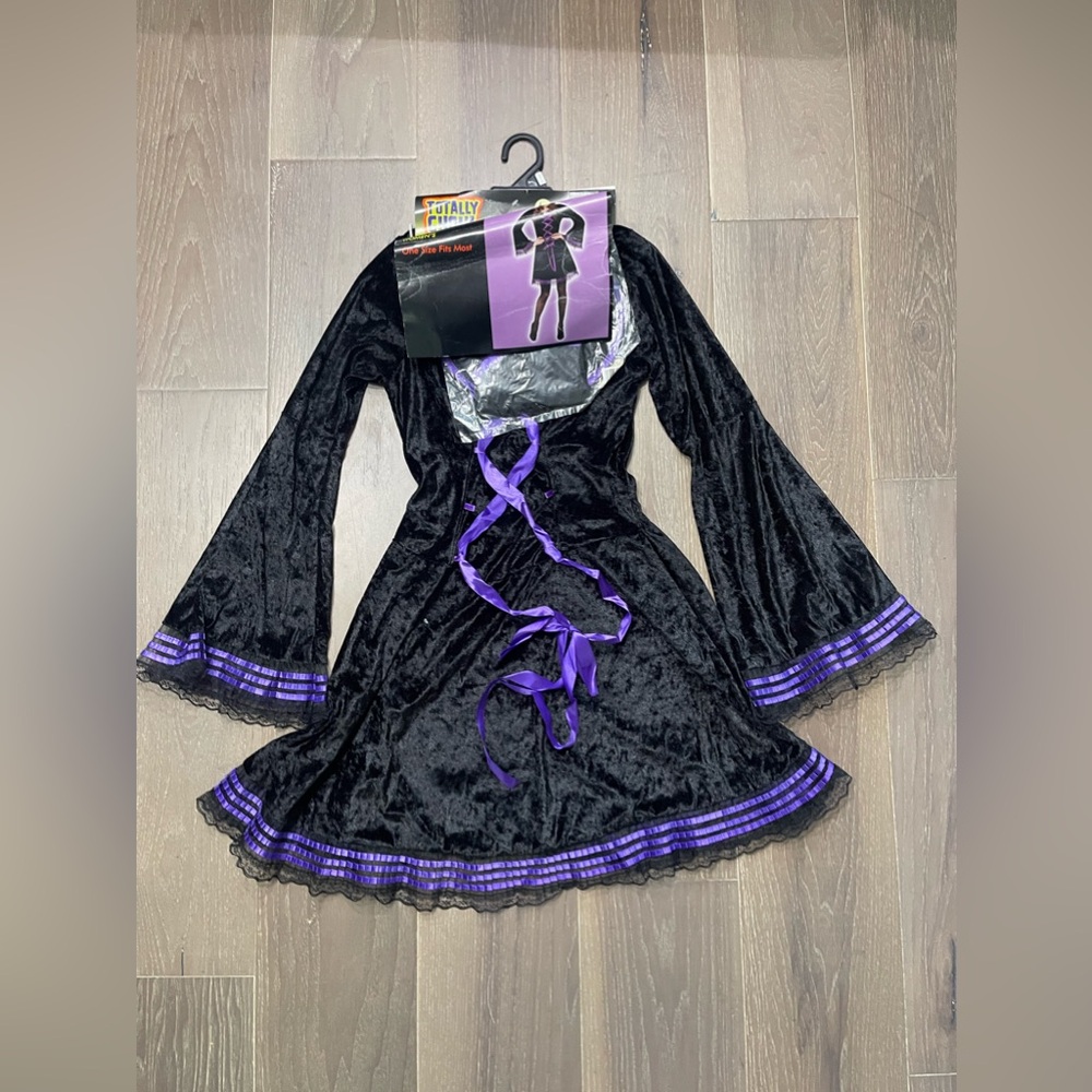 Totally Ghoul Sassy Witch adult costume. NWT one size fits most dress/hat
